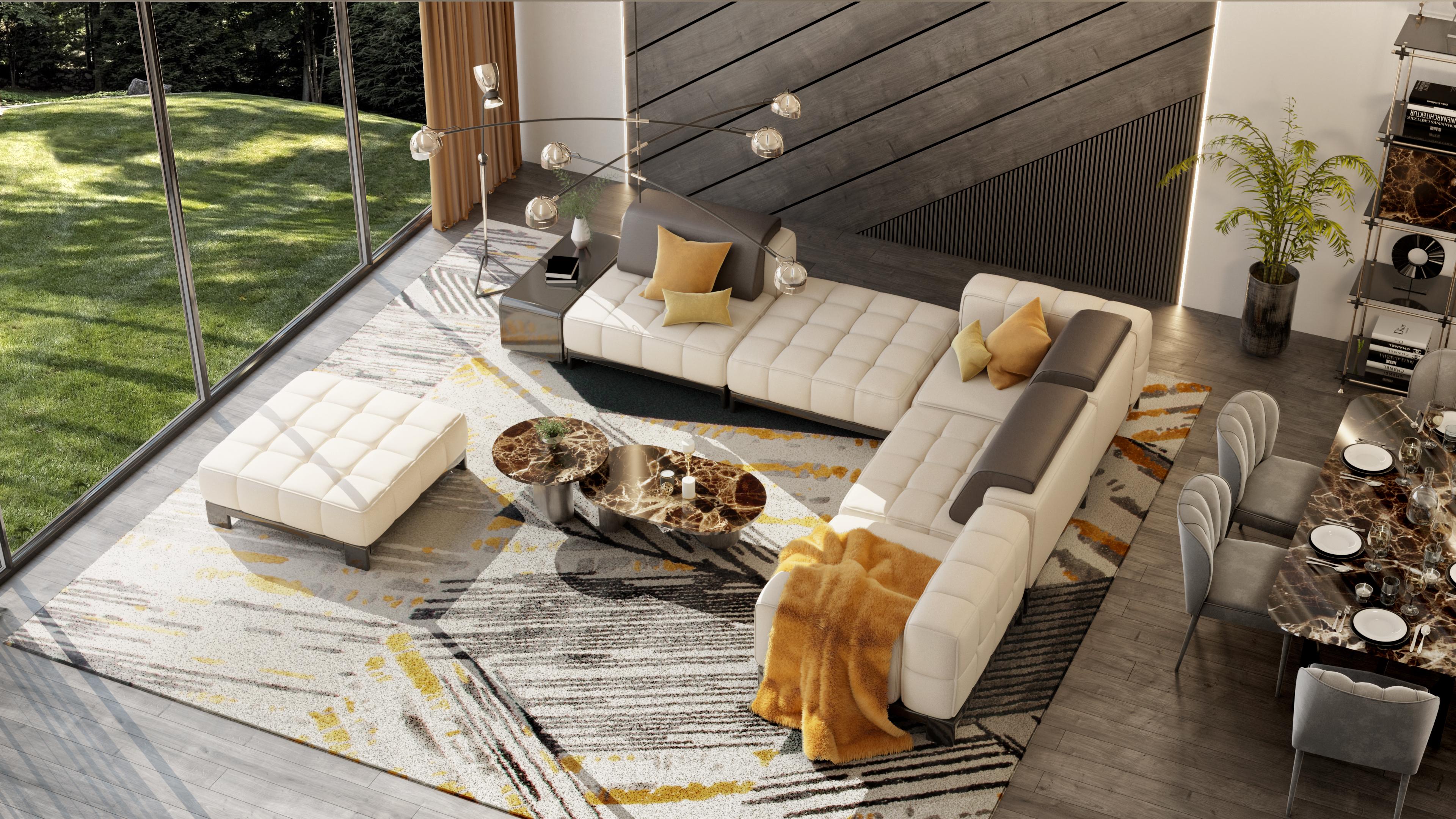 Portuguese Contemporary Modern Excelsa Modular Sofa by Caffe Latte For Sale