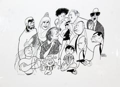 Contemporary Modern Framed Al Hirschfeld Stamped TV Land Etching, 1999 1890/2400