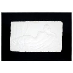 Contemporary Modern Framed Cast Paper Nude Signed 227/500