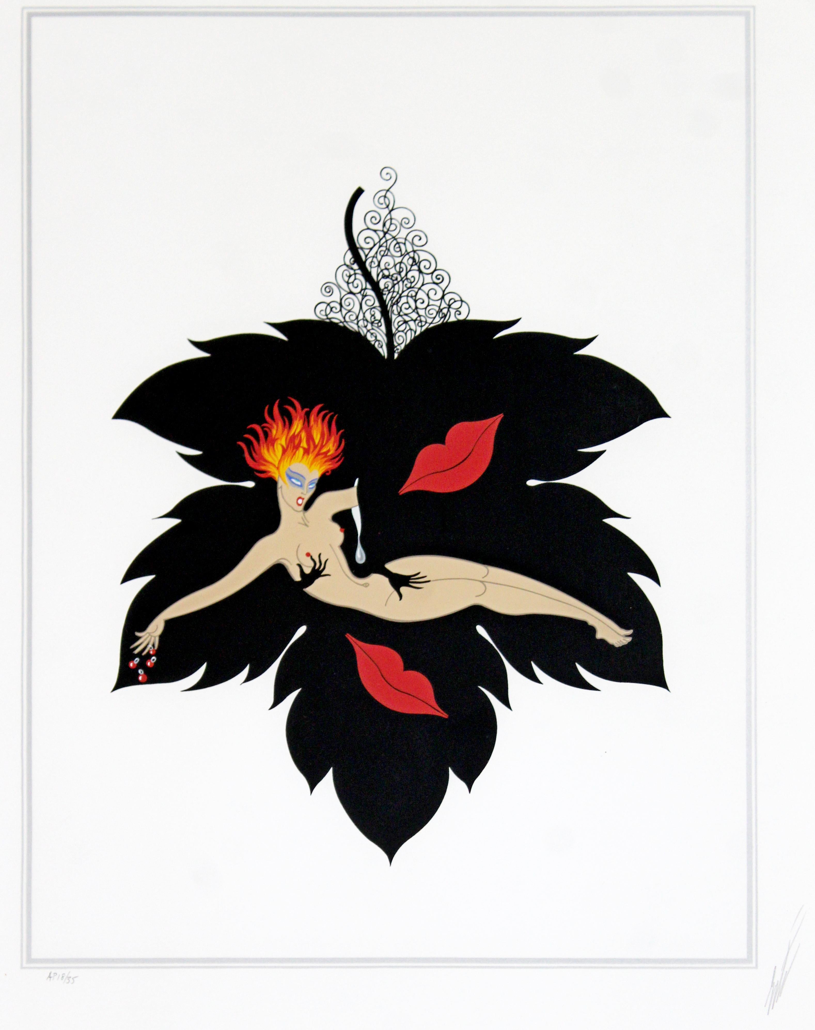 For your consideration is a framed, rare serigraph by Erte, aka Romain de Tirtoff, titled, 