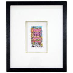 Retro Contemporary Modern Framed Kinda Kinky 3D Serigraph Signed Fazzino 1996 236/350