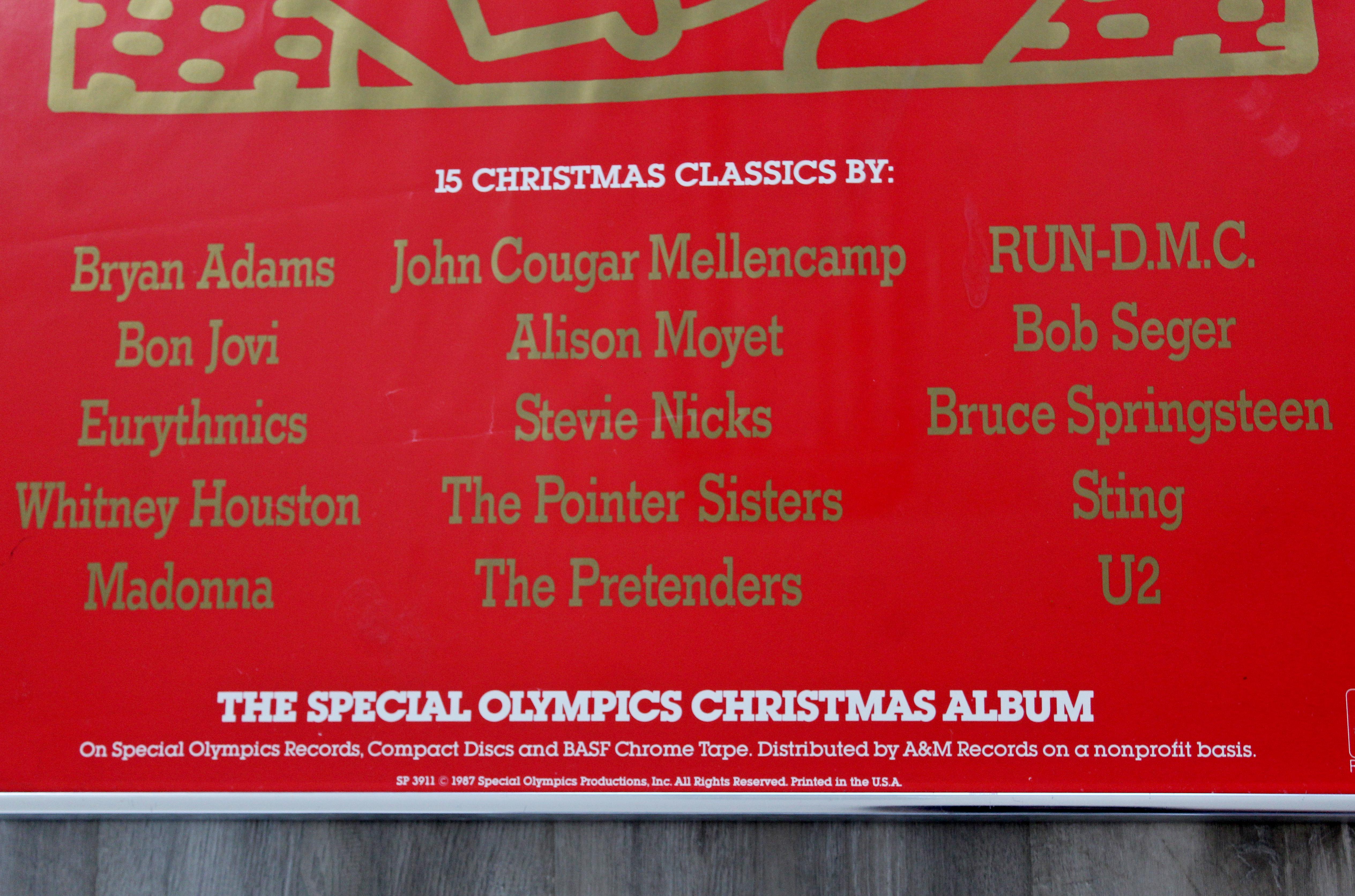 Contemporary Modern Framed Offset Lithograph Signed Keith Haring Red, 1988 1