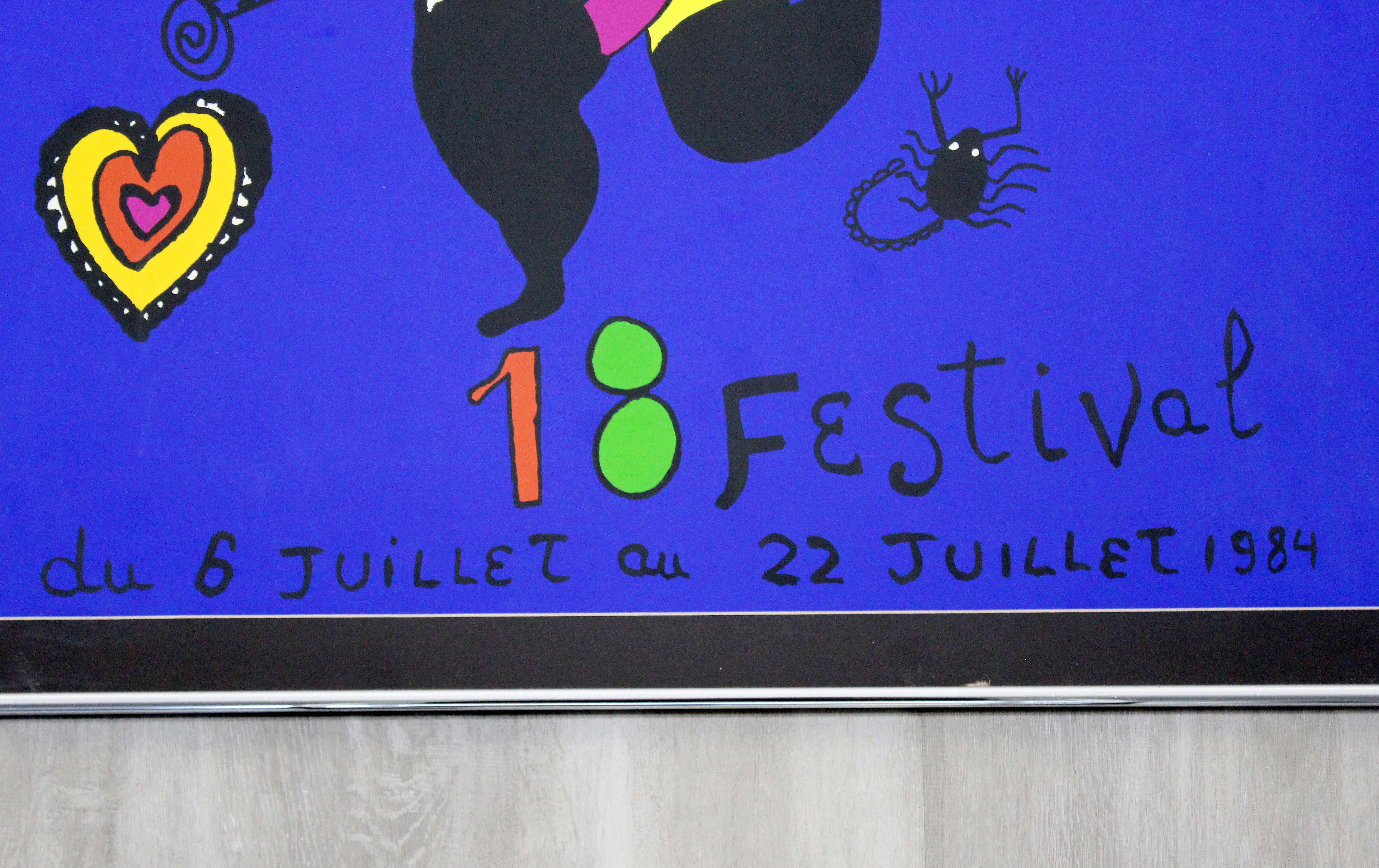 Fin du 20e siècle Poster encadré moderne et contemporain Montreux Jazz Festival Niki de Sain Phalle