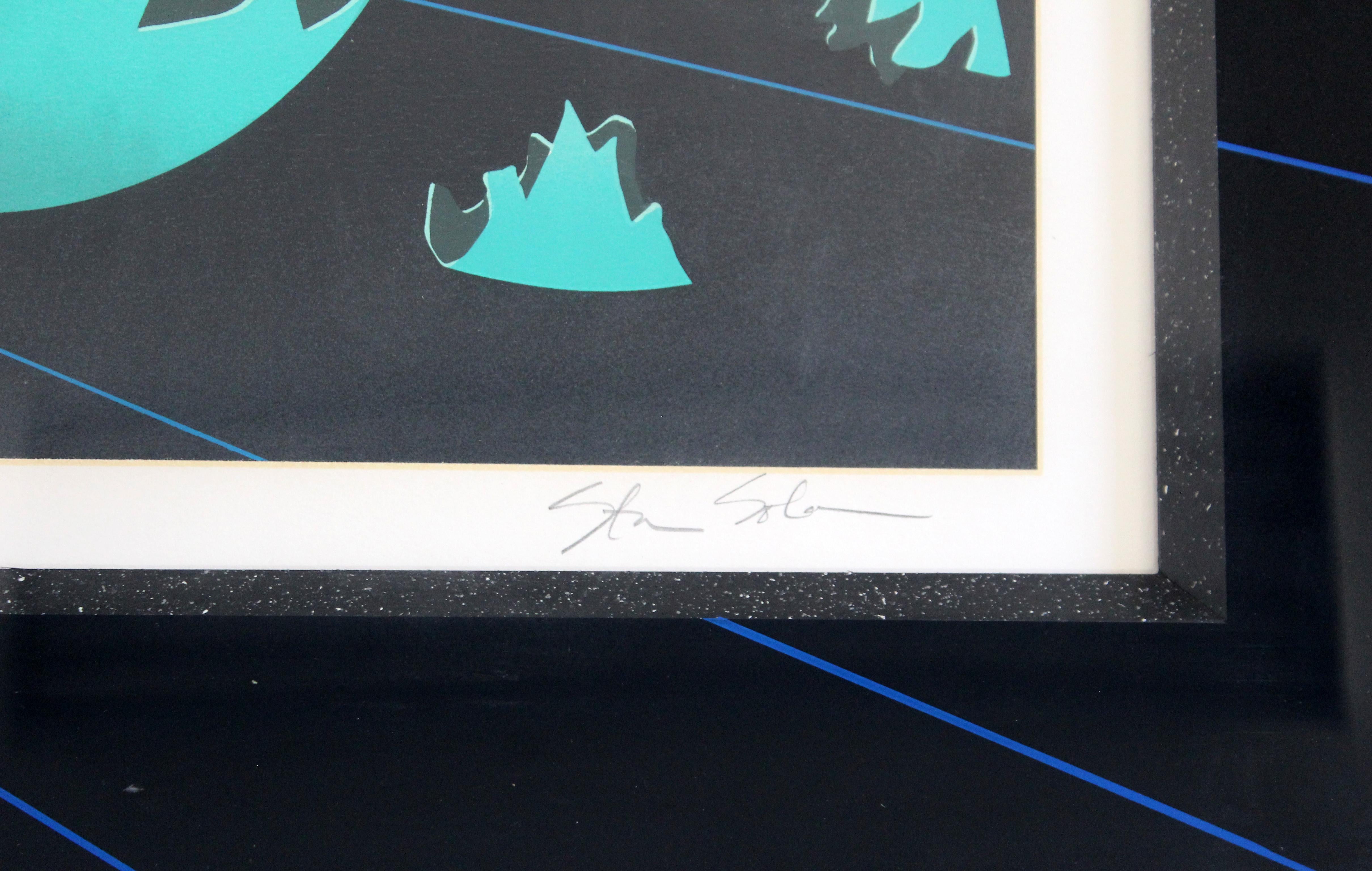 Contemporary Modern Framed Signed Serigraph Stan Solomon after Beginning 1980s 2