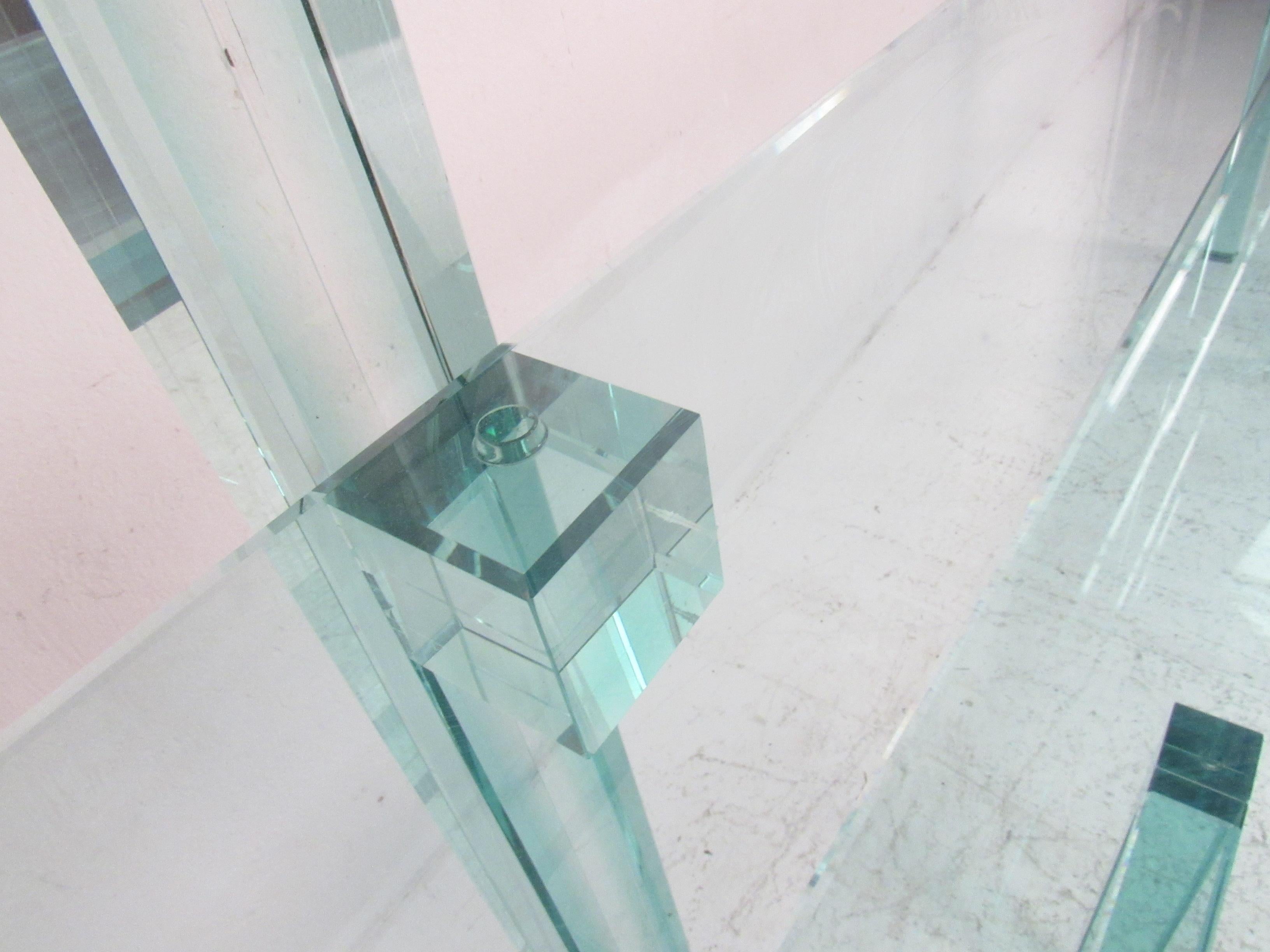 Contemporary Modern Freestanding Glass Bookcase or Étagère 1