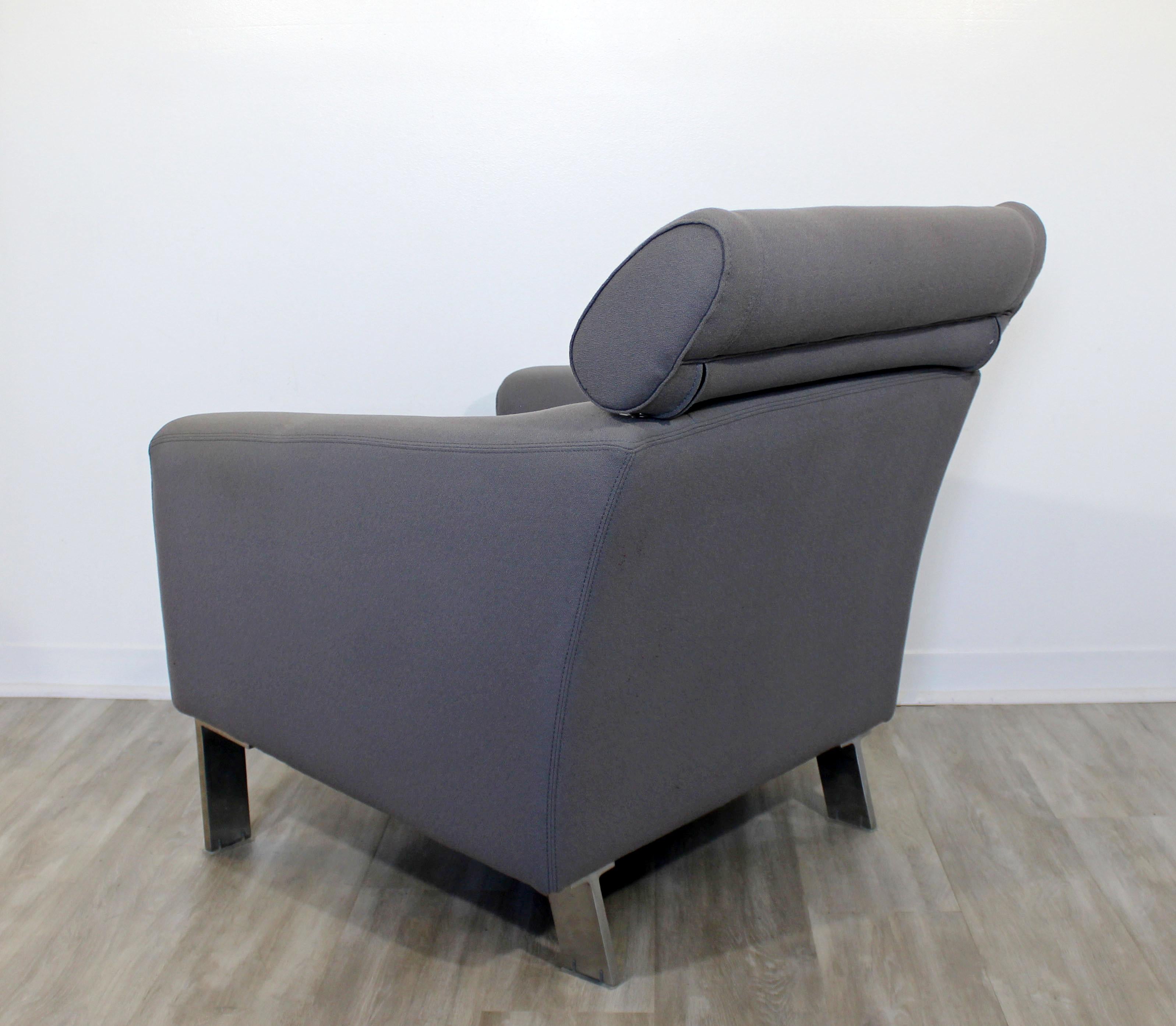 Late 20th Century Contemporary Modern Gray Patachou Lounge Armchair by Leolux Sculptural, 1980s