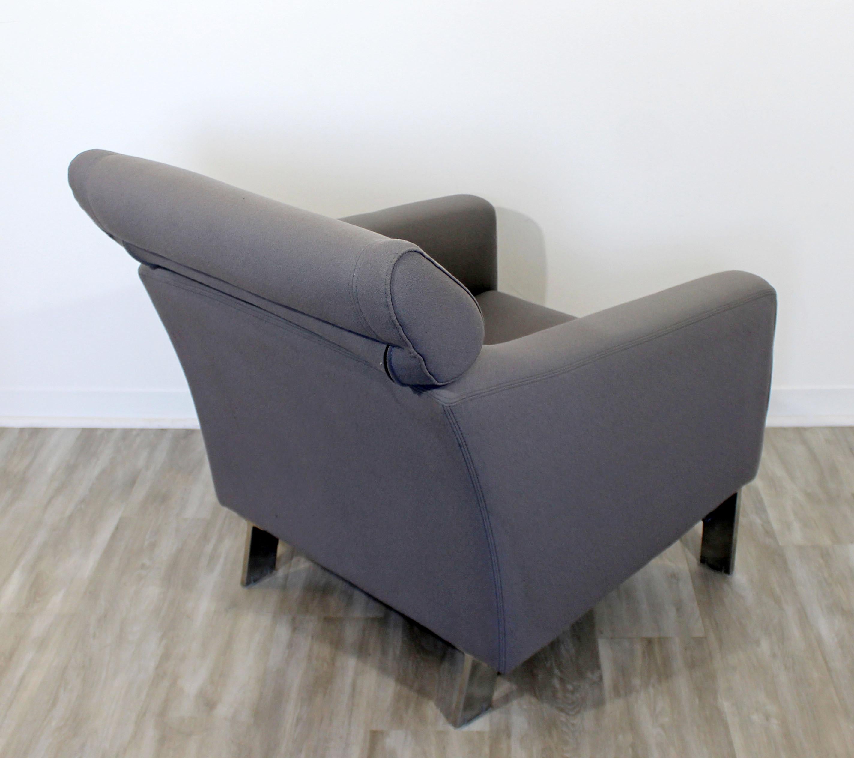 Upholstery Contemporary Modern Gray Patachou Lounge Armchair by Leolux Sculptural, 1980s