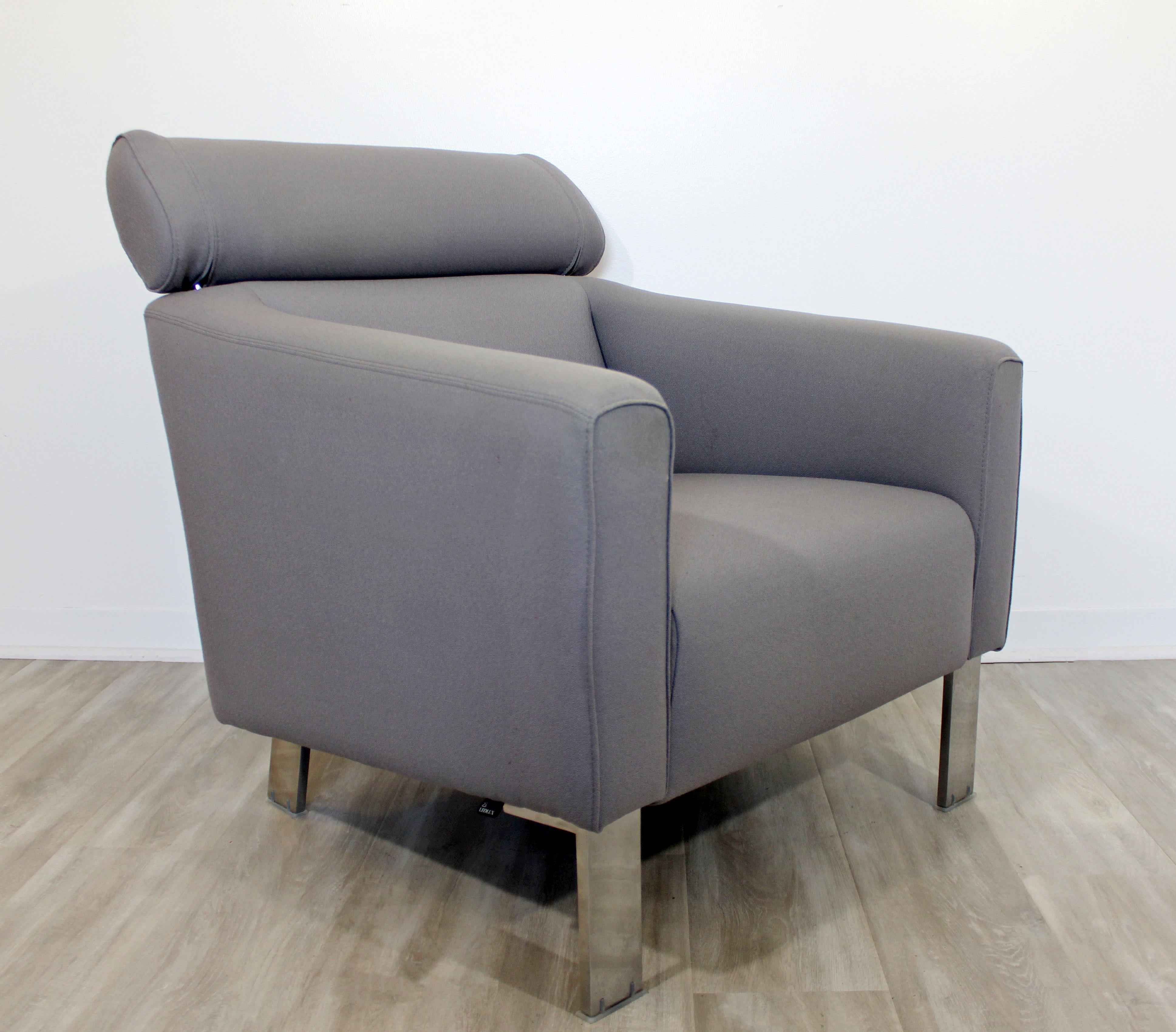 Contemporary Modern Gray Patachou Lounge Armchair by Leolux Sculptural, 1980s 1