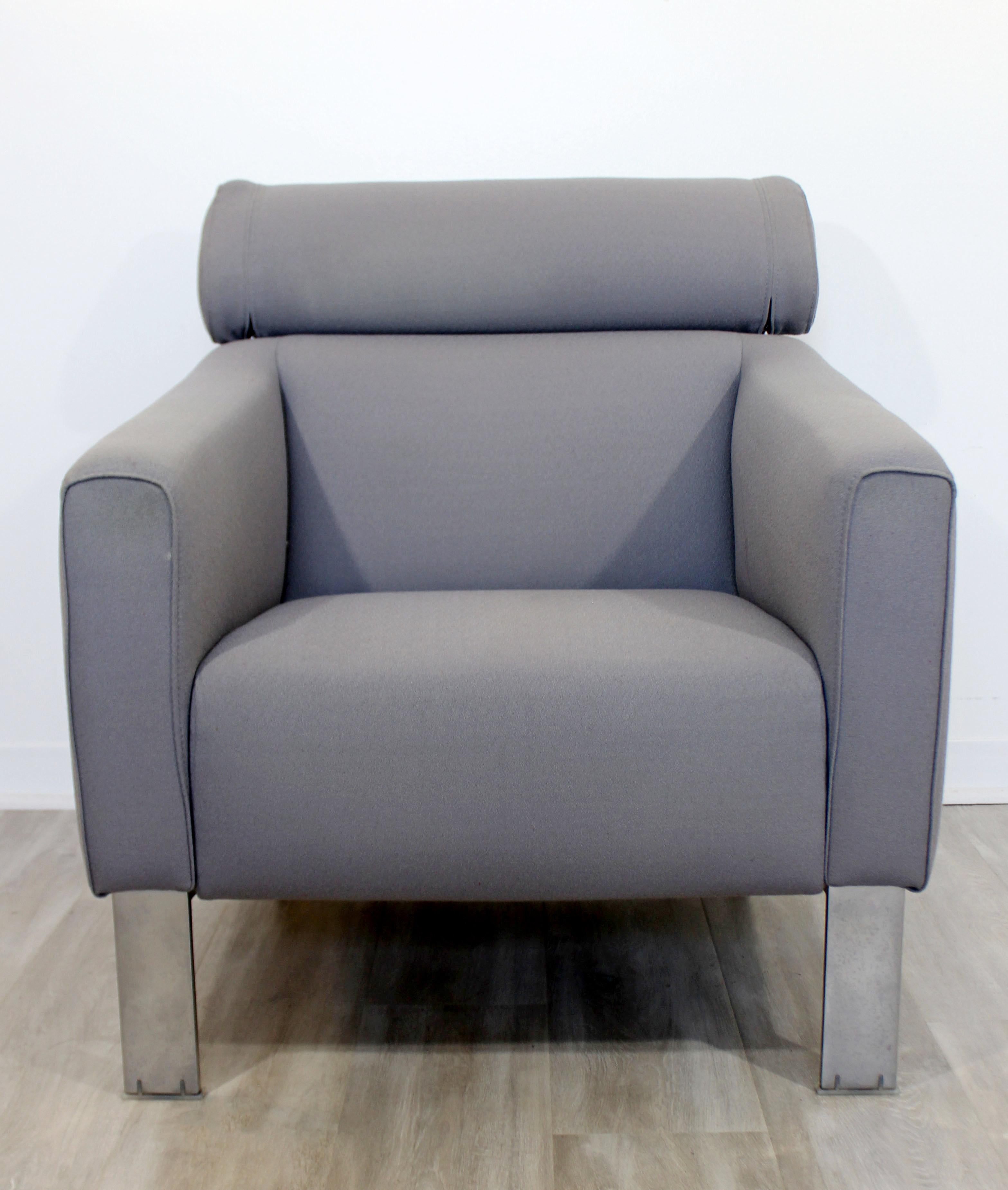 Contemporary Modern Gray Patachou Lounge Armchair by Leolux Sculptural, 1980s 3