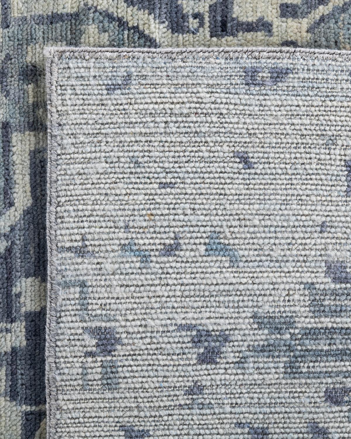 Contemporary Modern Hand Knotted Abstract Wool Sand Area Rug 8' 10