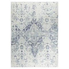 Contemporary Modern Hand Knotted Abstract Wool Sand Area Rug 8' 10" x 11' 10"