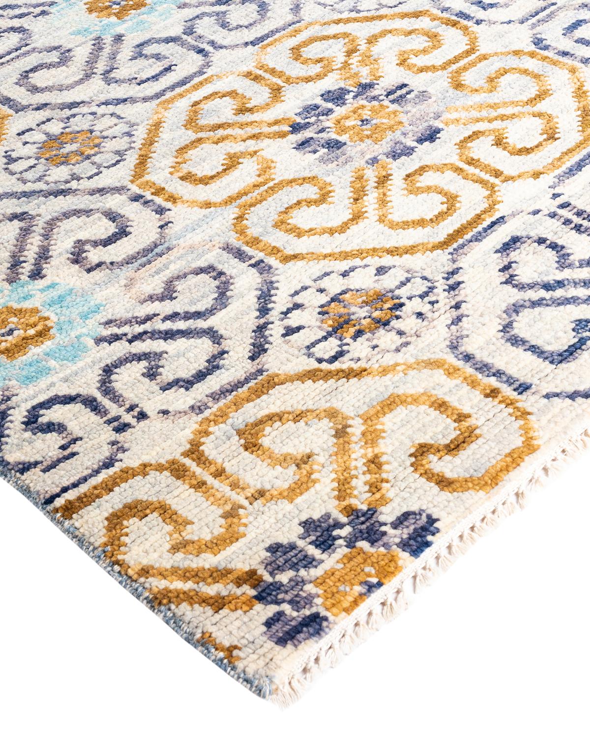 Fresh, spirited, and above all, luxurious, the rugs of the Modern collection can invigorate a traditional room as gracefully as they can ground a more contemporary space. The opulent pattern in this rug is derived from the rich tradition of Turkish
