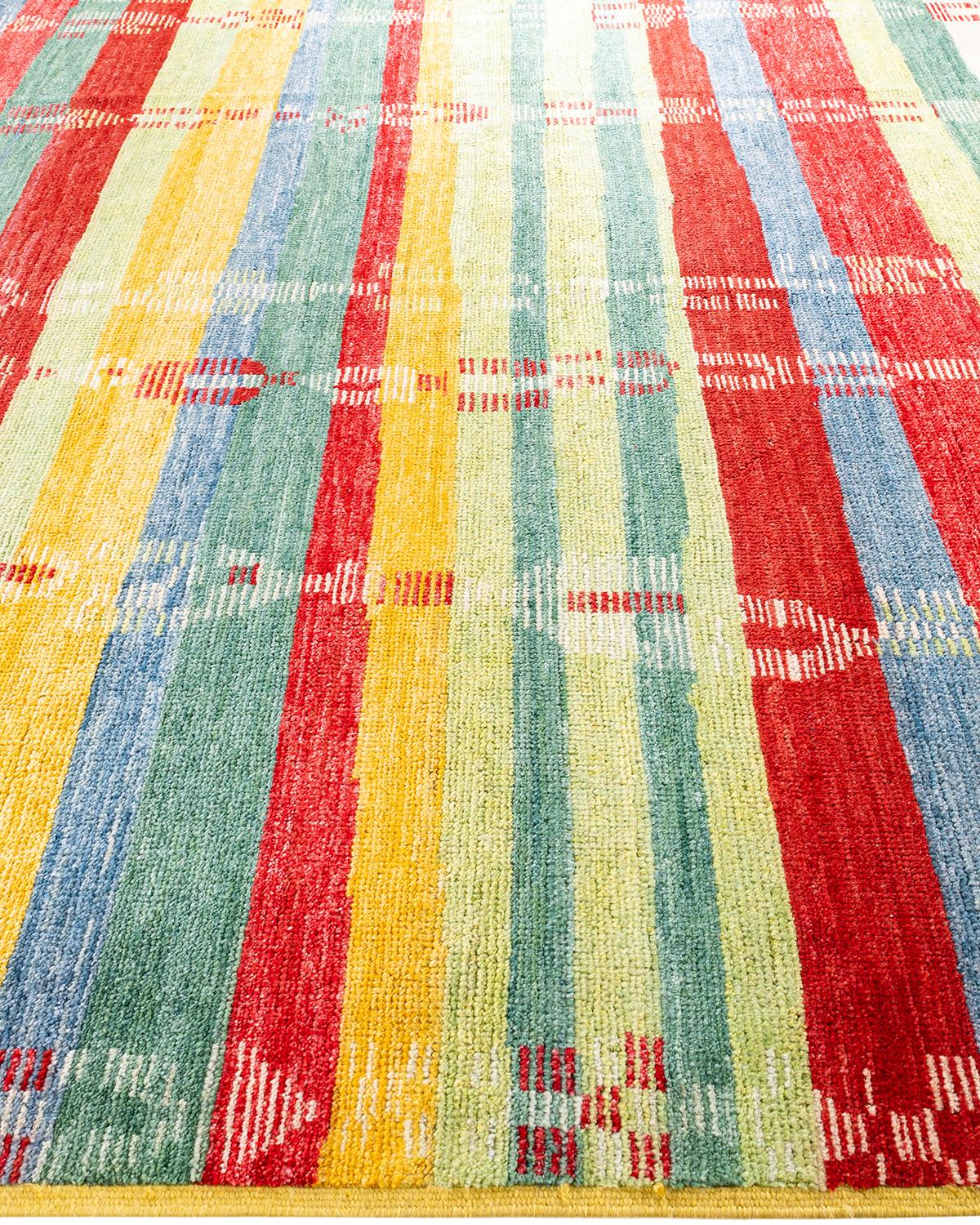 Tappeto moderno e contemporaneo in lana annodata a mano Multi Area Rugs In condizioni Nuovo in vendita a Norwalk, CT