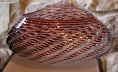 Contemporary Modern Hand Blown Glass Vessel Signed by Dale Chihuly, 1980s