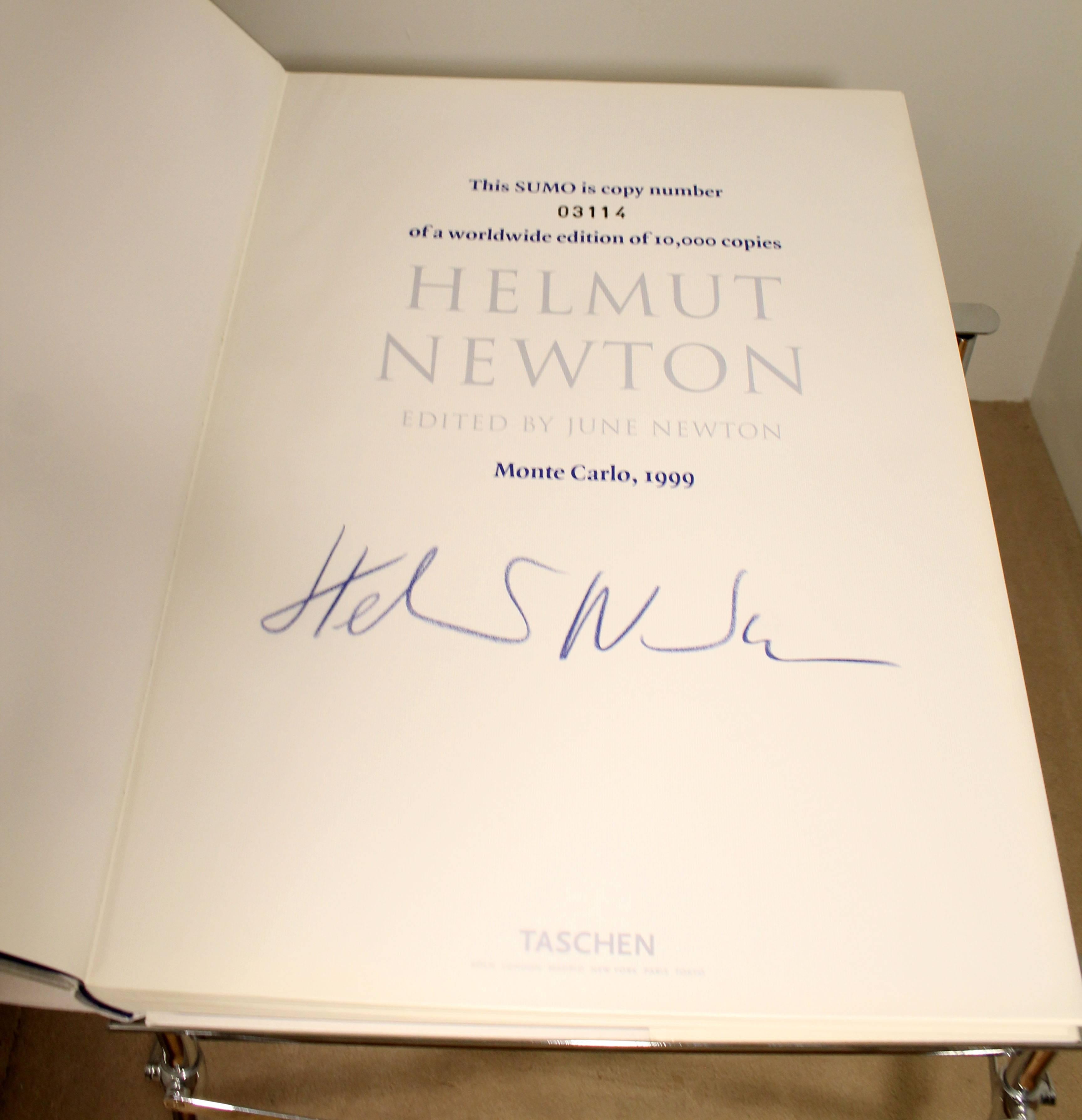 Contemporary Modern Helmut Newton Big Nude Sumo Book Stand Signed Numbered 2