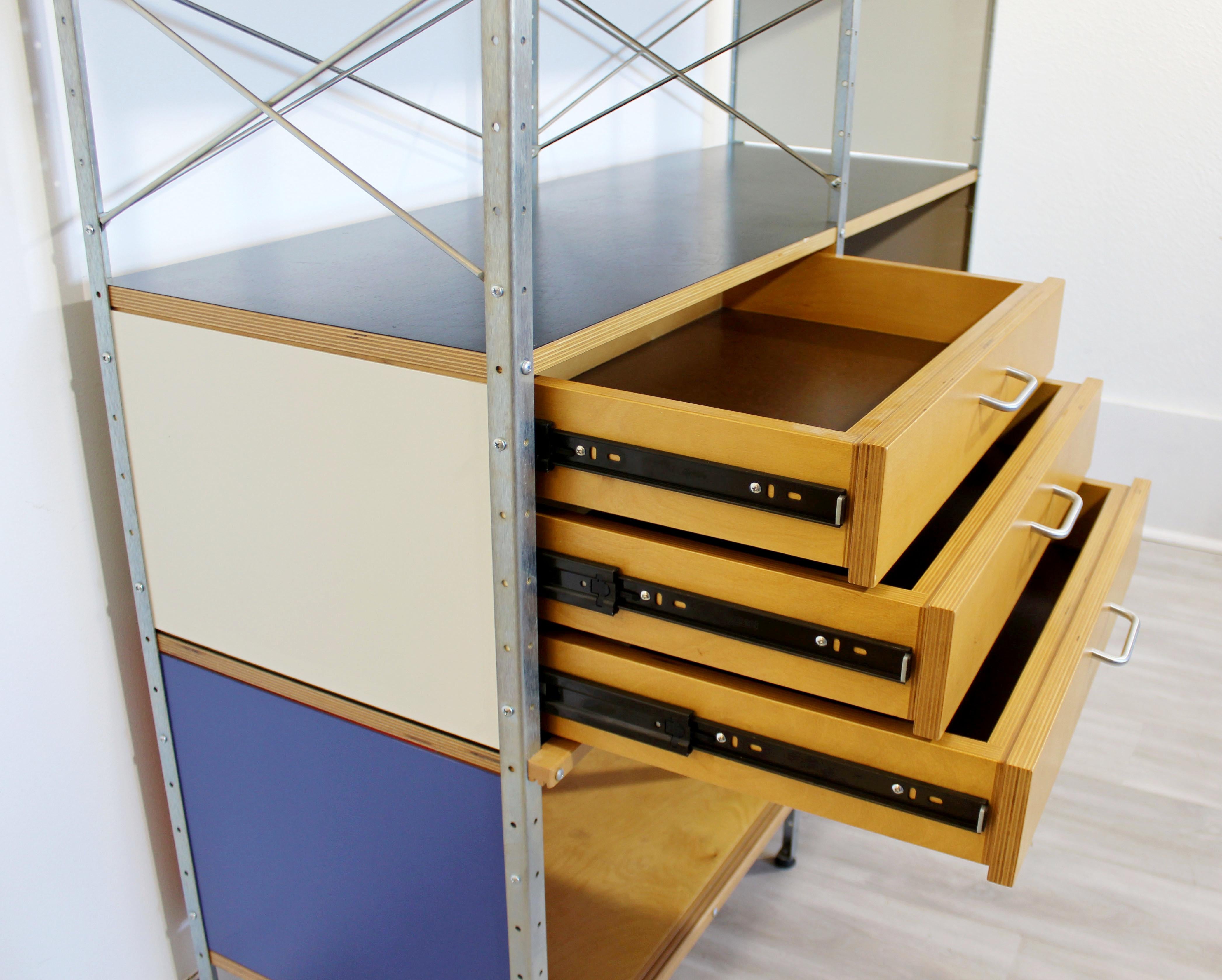 Wood Contemporary Modern Herman Miller 4 x 2 Storage Shelving Unit 2000s 3-Drawer