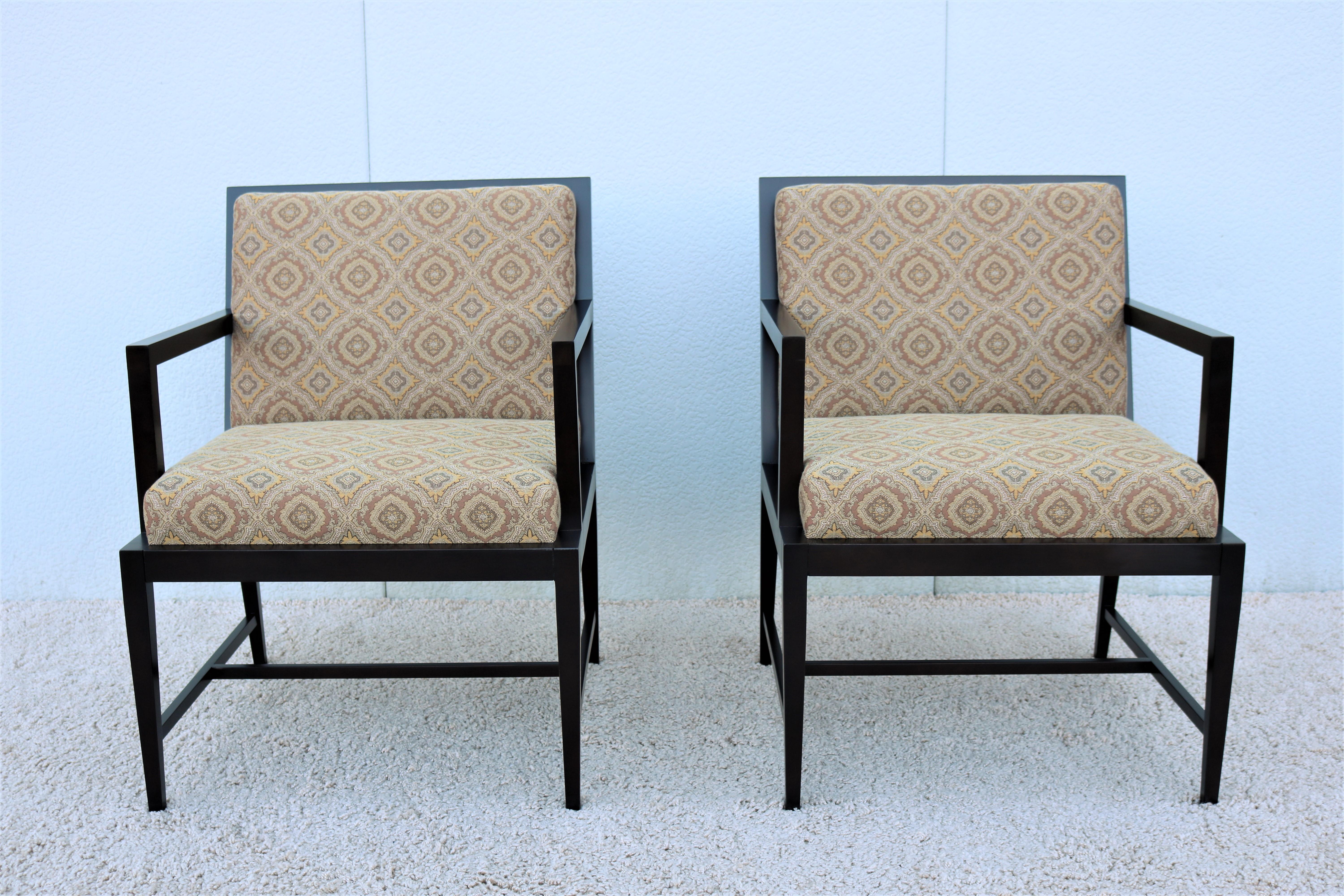 Beautiful pair of guest or dining armchairs, well-constructed with high-end quality material.
The contemporary modern design makes these chairs great for home or office use.
Please note these chairs are discontinued model HBF do not manufacture
