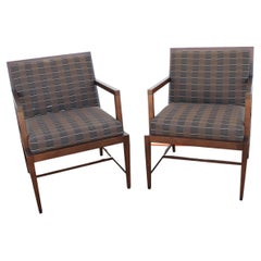 Used Contemporary Modern Hickory Business Furniture HBF Guest Armchairs, Pair