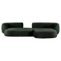 Grand canapé modulaire contemporain moderne en tissu Boucle Forest de Collector Studio