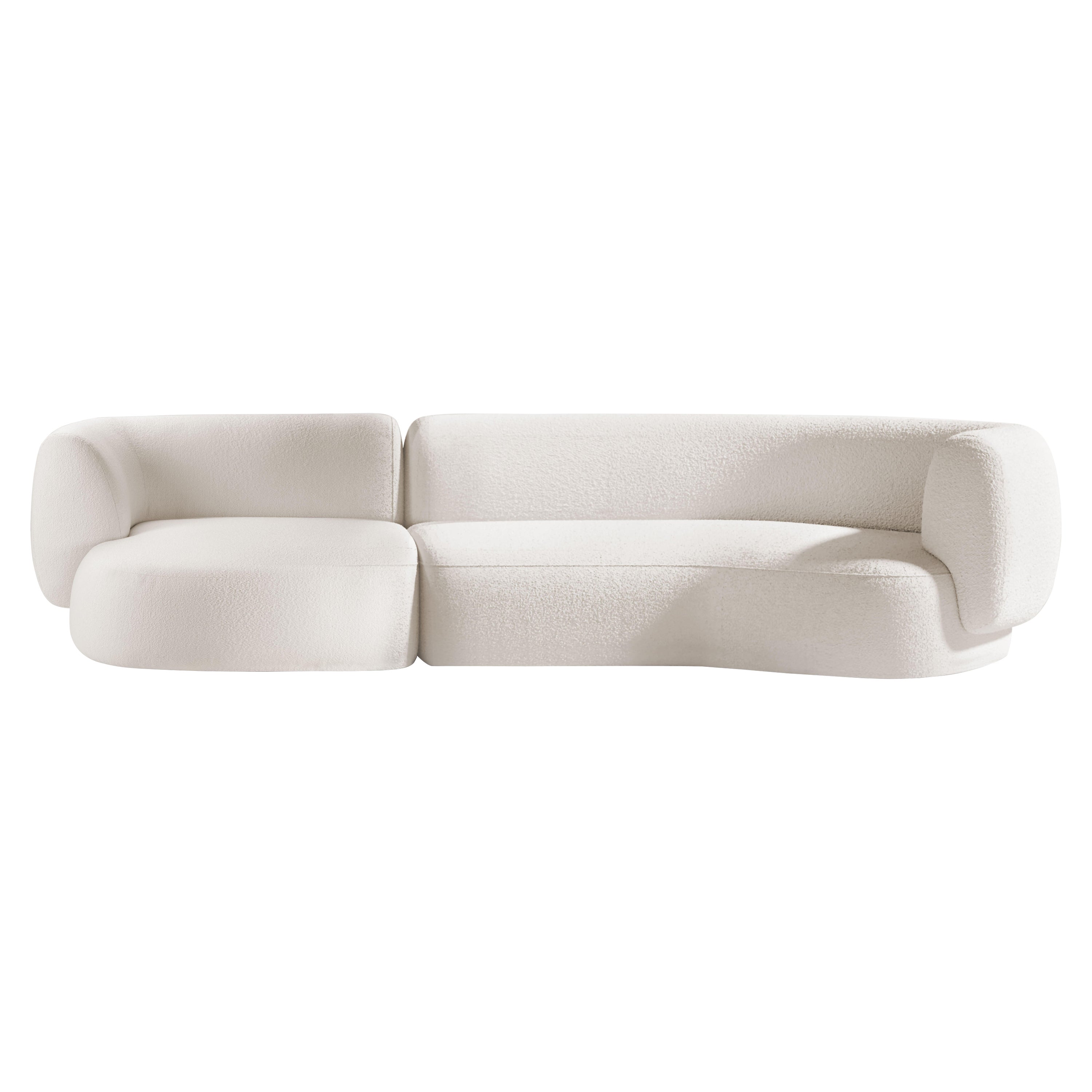 Zeitgenössisches modernes, riesiges, modulares Sofa aus Famiglia-Stoff von Collector Studio