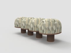 Contemporary Modern Hygge Bench in District Alabaster by Saccal Design House