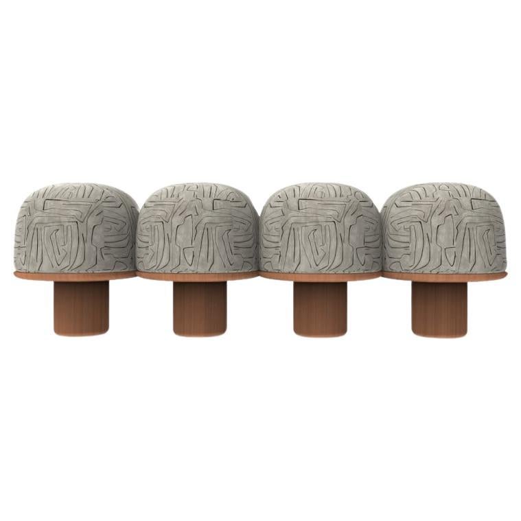 Panca Hygge moderna e contemporanea in Graffito Grafite di Saccal Design House