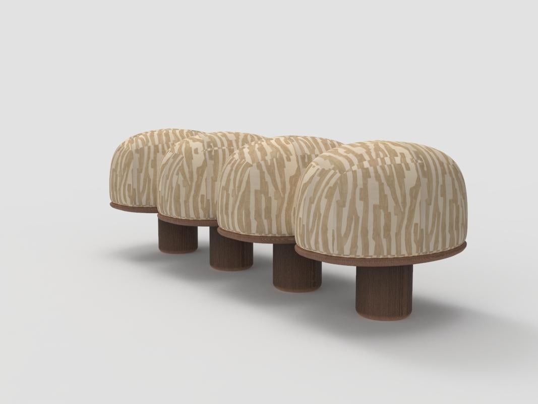 By Design Modern Contemporary Hygge Bench in Kelly Wearstler Intargia Buff and Smoked Oak by Saccal Design House

DIMENSIONS
W 160cm 63