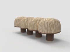 Contemporary Modern Hygge Bench in Intargia Buff by Saccal Design House