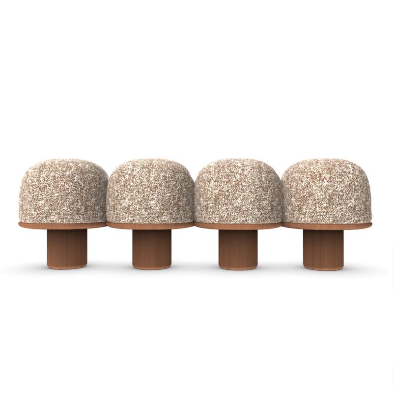 Contemporary Modern Hygge Bank in Kvadrat Zero 0009 von Saccal Design House im Angebot