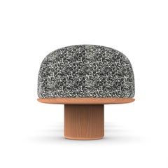 Contemporary Modern Hygge Bench in Scribble Noir by Saccal Design House