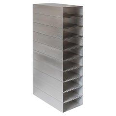 Contemporary Modern Industrial Shelf, Metal Grey model Stack, by Johan Viladrich