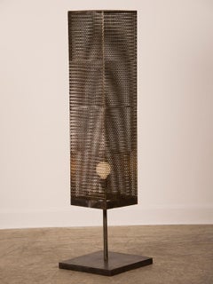 Contemporary Modern Italian Iron Hand Made Floor Lamp, Italy, circa 1995