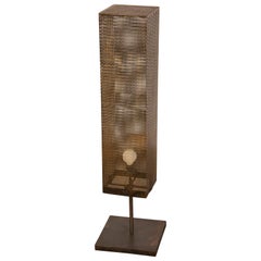 Contemporary Modern Italian Iron Hand Made Floor Lamp, Italy, circa 1995