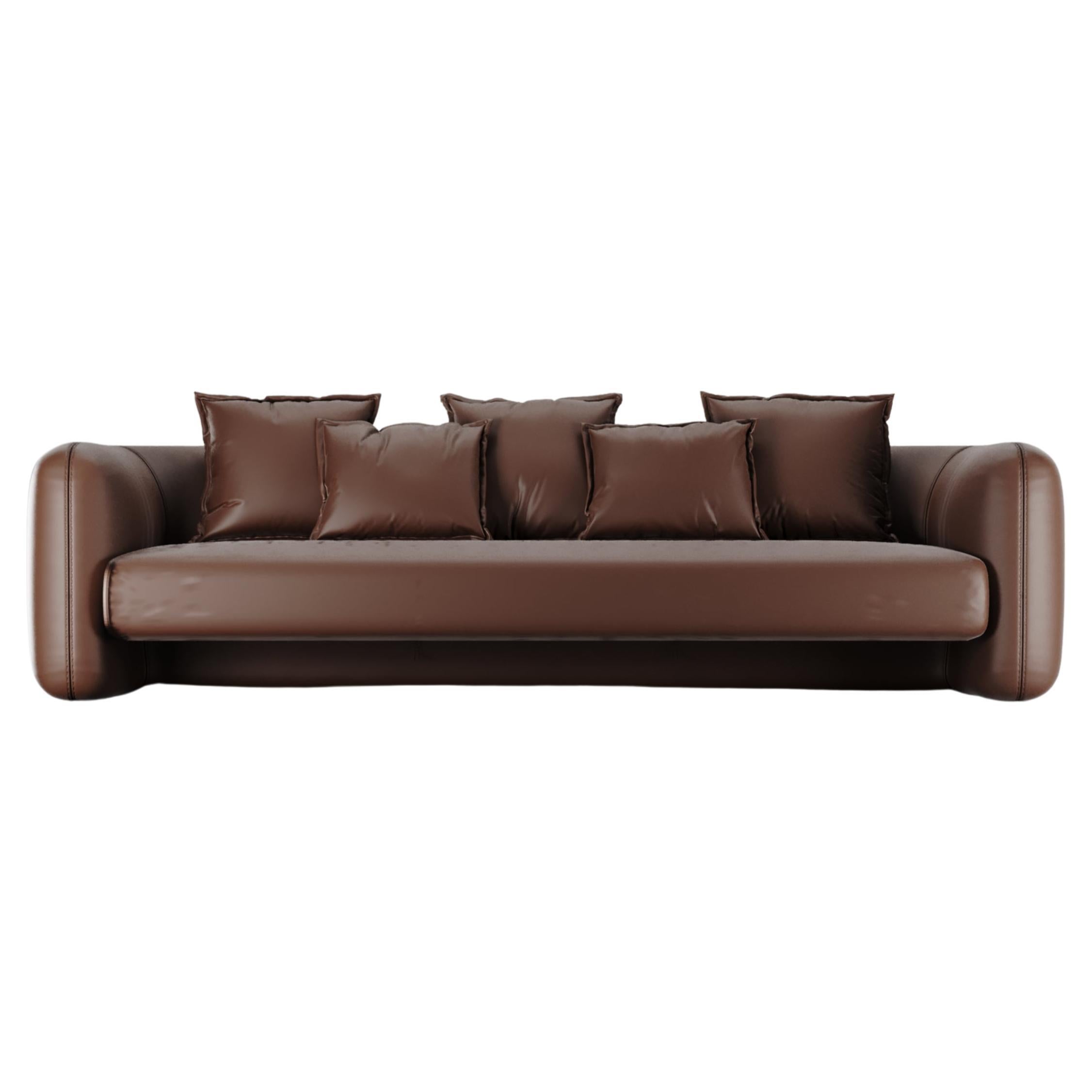 Zeitgenössisches modernes Jacob-Sofa aus Leder von Sammler Studio im Angebot