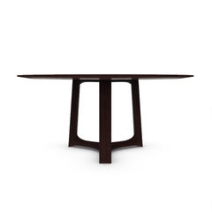 Contemporary Modern Jasper Dining Table in Dark Oak by Collector Studio