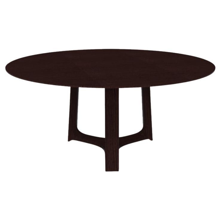 Table de salle à manger contemporaine moderne Jasper en Oak foncé par Collector Studio