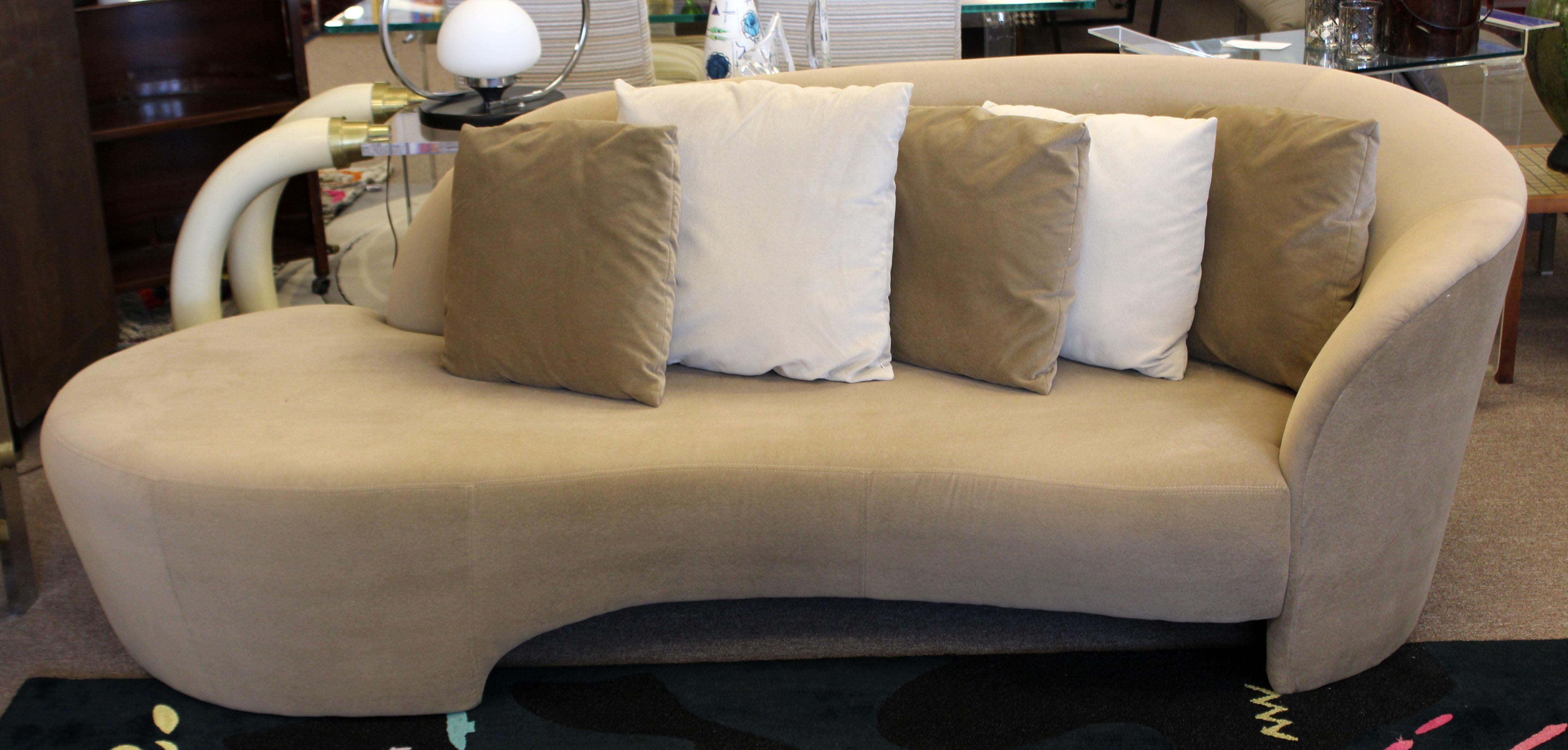 Contemporary Modern Kagan for Weiman Preview Serpentine Sculptural Sofa Chaise In Good Condition In Keego Harbor, MI
