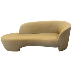 Contemporary Modern Kagan for Weiman Preview Serpentine Sculptural Sofa Chaise