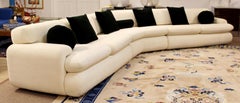 Contemporary Modern Kagan Style Preview 3-Piece Curved Sectional Sofa, 1980s