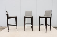 Contemporary Modern Kevin Stark for Hbf Ash Wood Carlyle Barstool, Set of 3