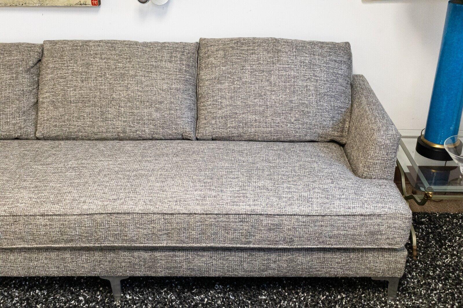 Contemporary Modern Kravet Furniture Chrome Leg Sectional 2