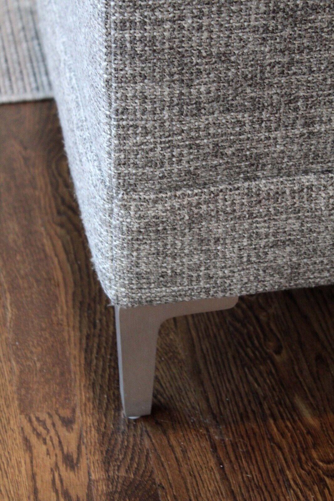 Contemporary Modern Kravet Furniture Chrome Leg Sectional 3