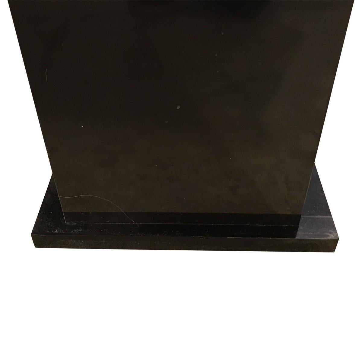 American Contemporary Modern Lacquered Wood Lighted Pedestals For Sale