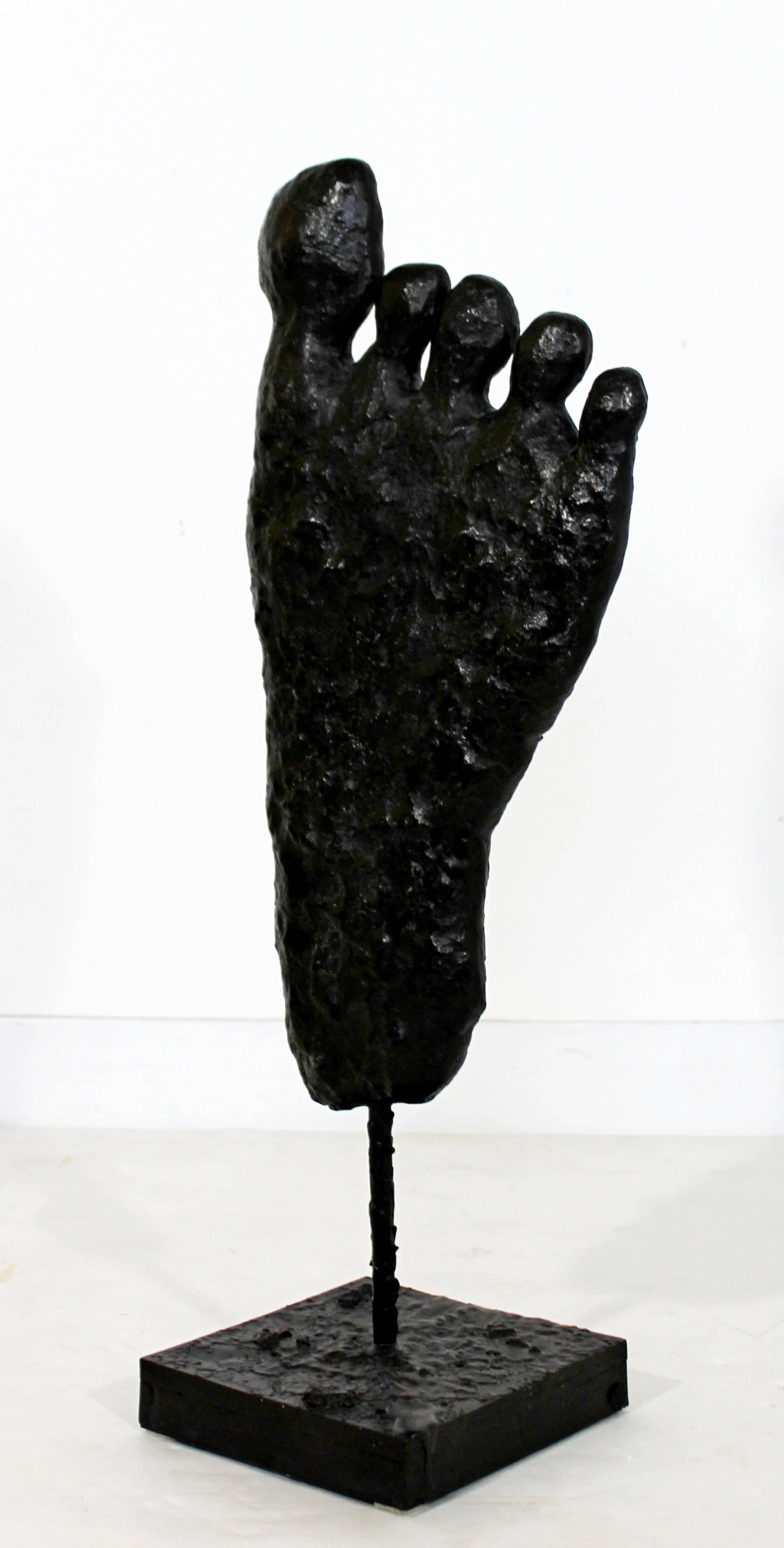 Contemporary Modern Large Bronze Foot Table Sculpture by Donald Baechler, 2003 2