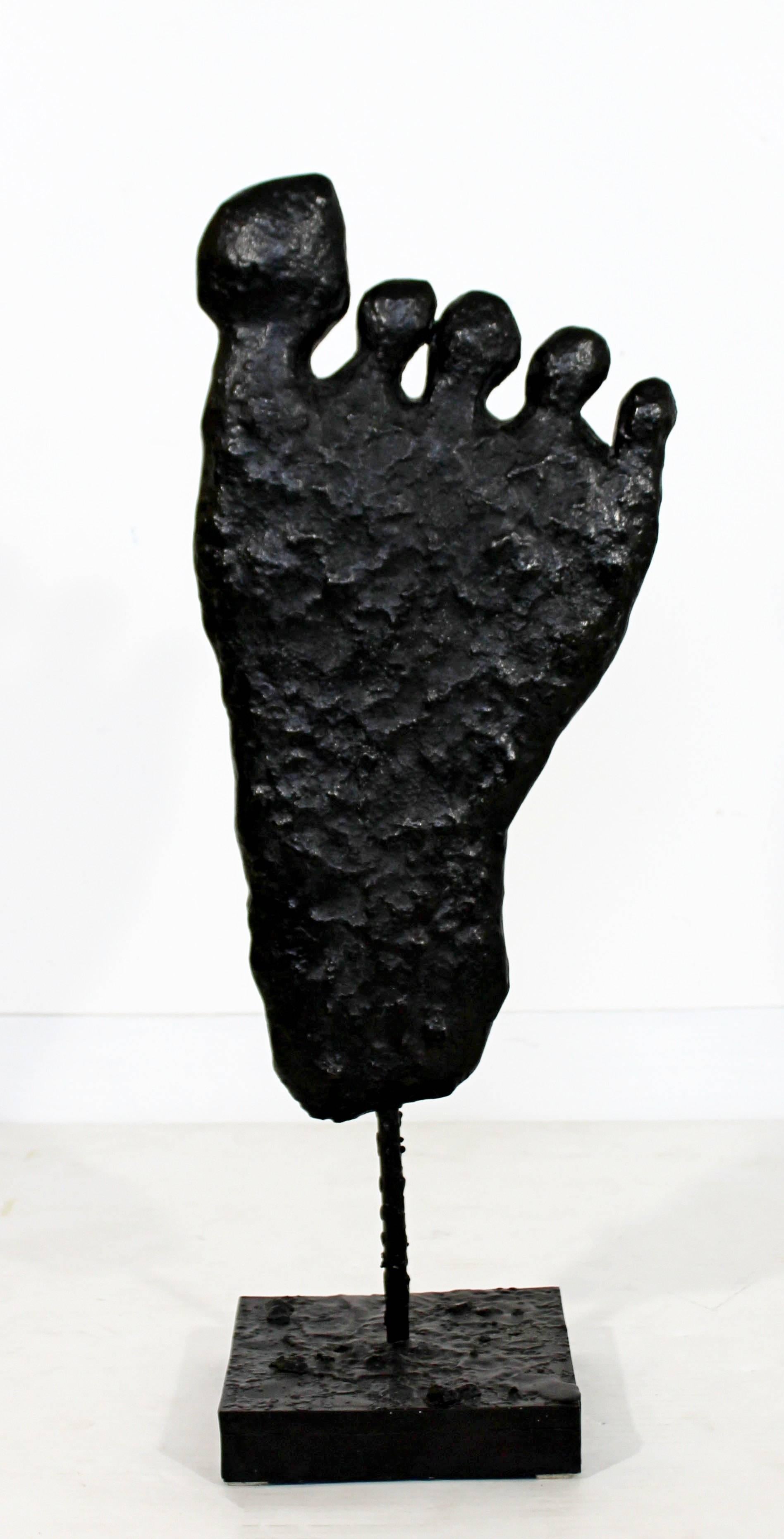 Contemporary Modern Large Bronze Foot Table Sculpture by Donald Baechler, 2003 3