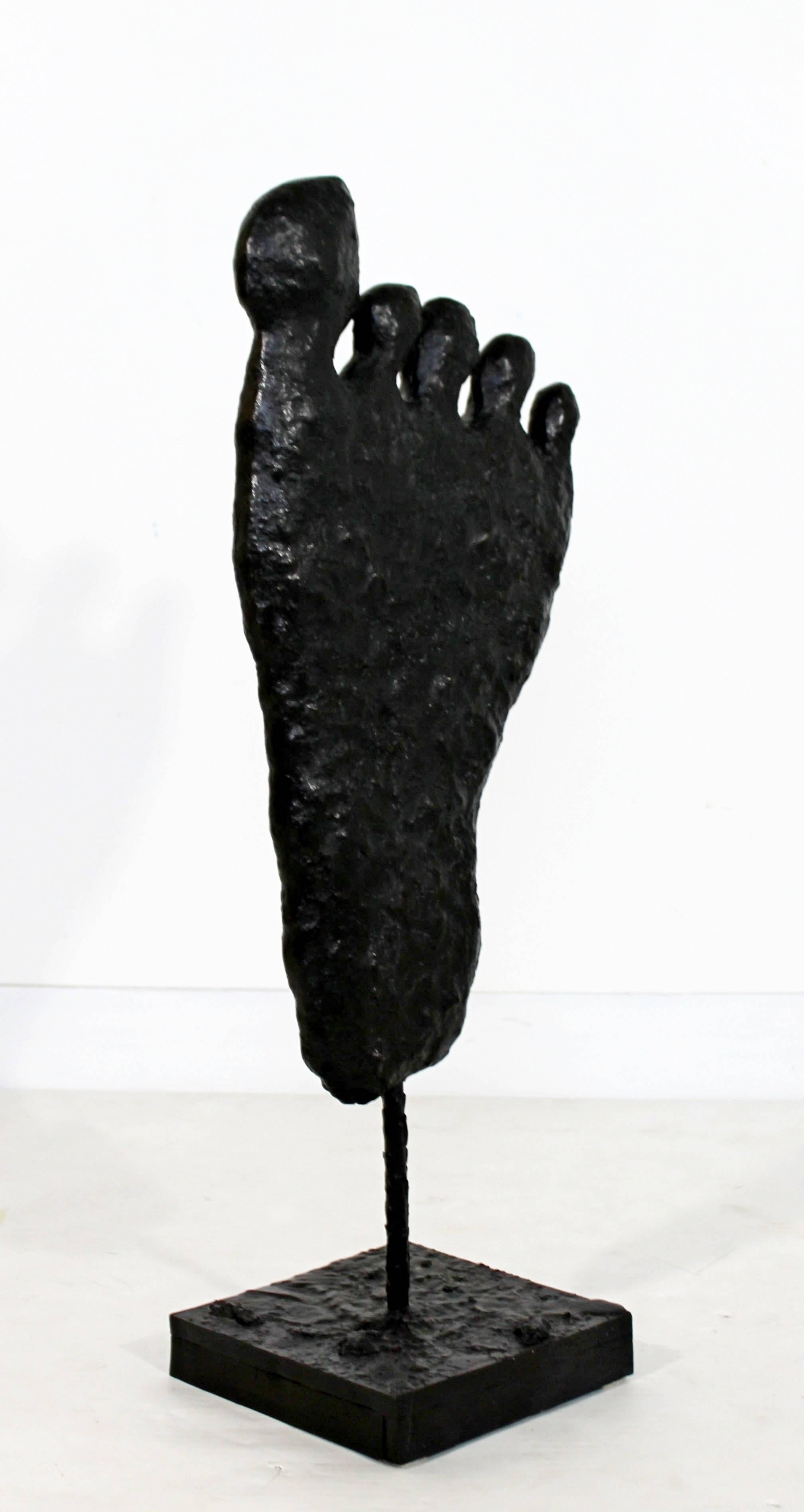 Contemporary Modern Large Bronze Foot Table Sculpture by Donald Baechler, 2003 4