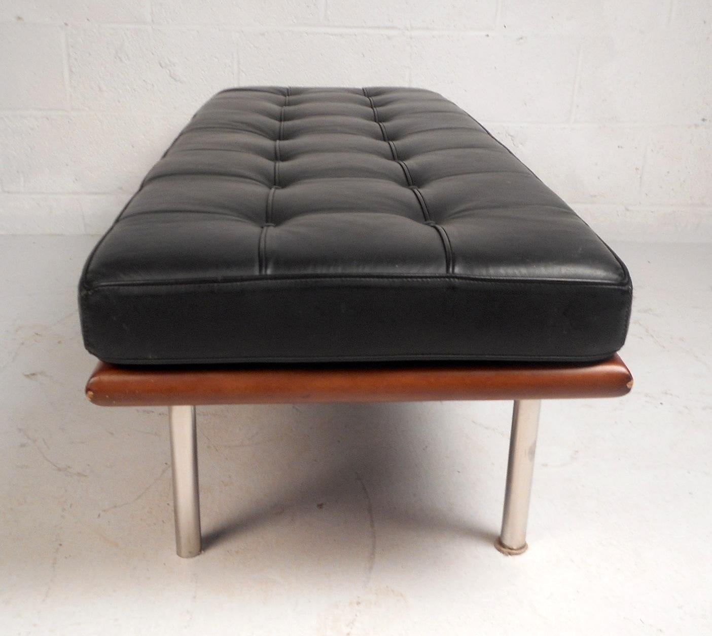 modern leather benches