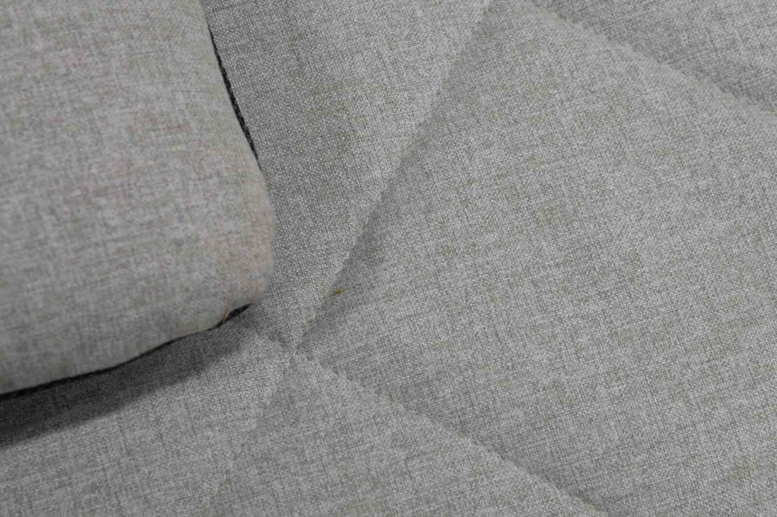 The Modernity Contemporary Light Grey Daybed with Detachable Pillow with Leather Straps (lit de jour contemporain gris clair avec oreiller amovible et sangles en cuir) en vente 5
