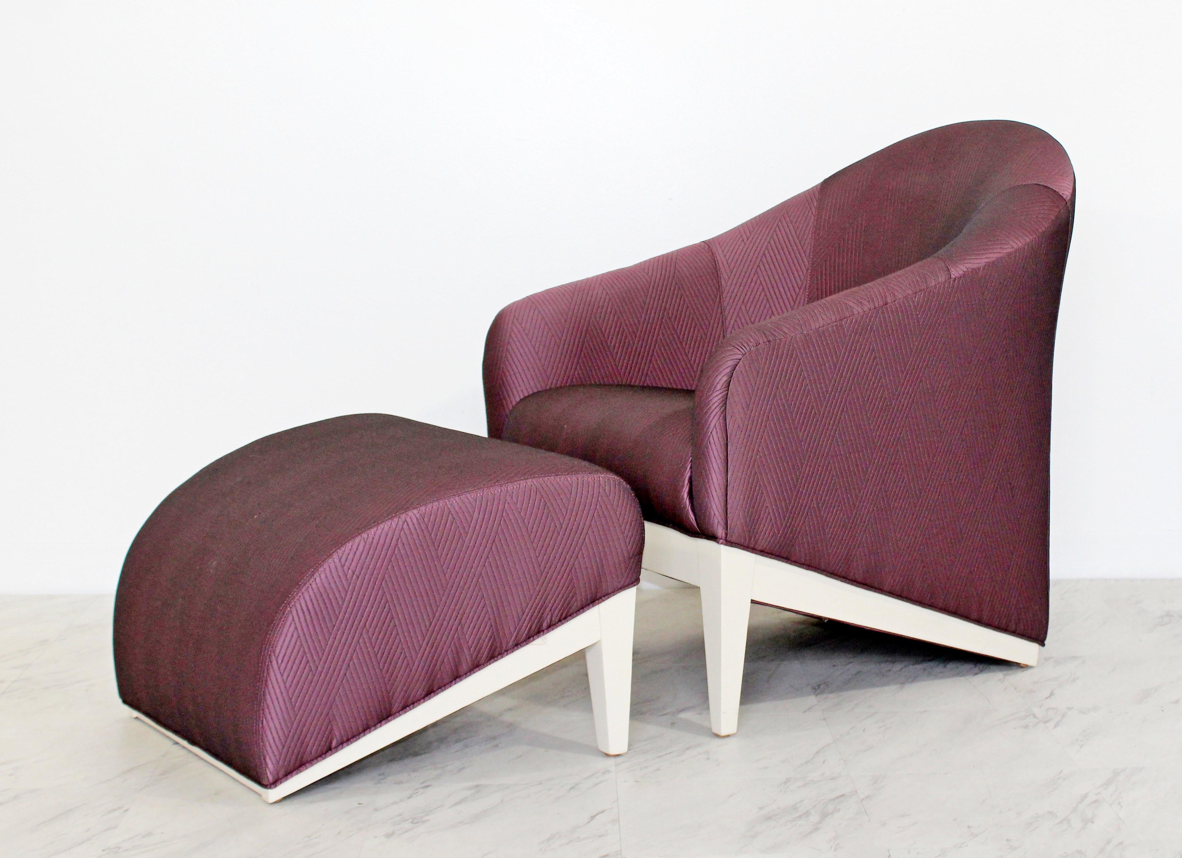 contemporary lounge chair with ottoman