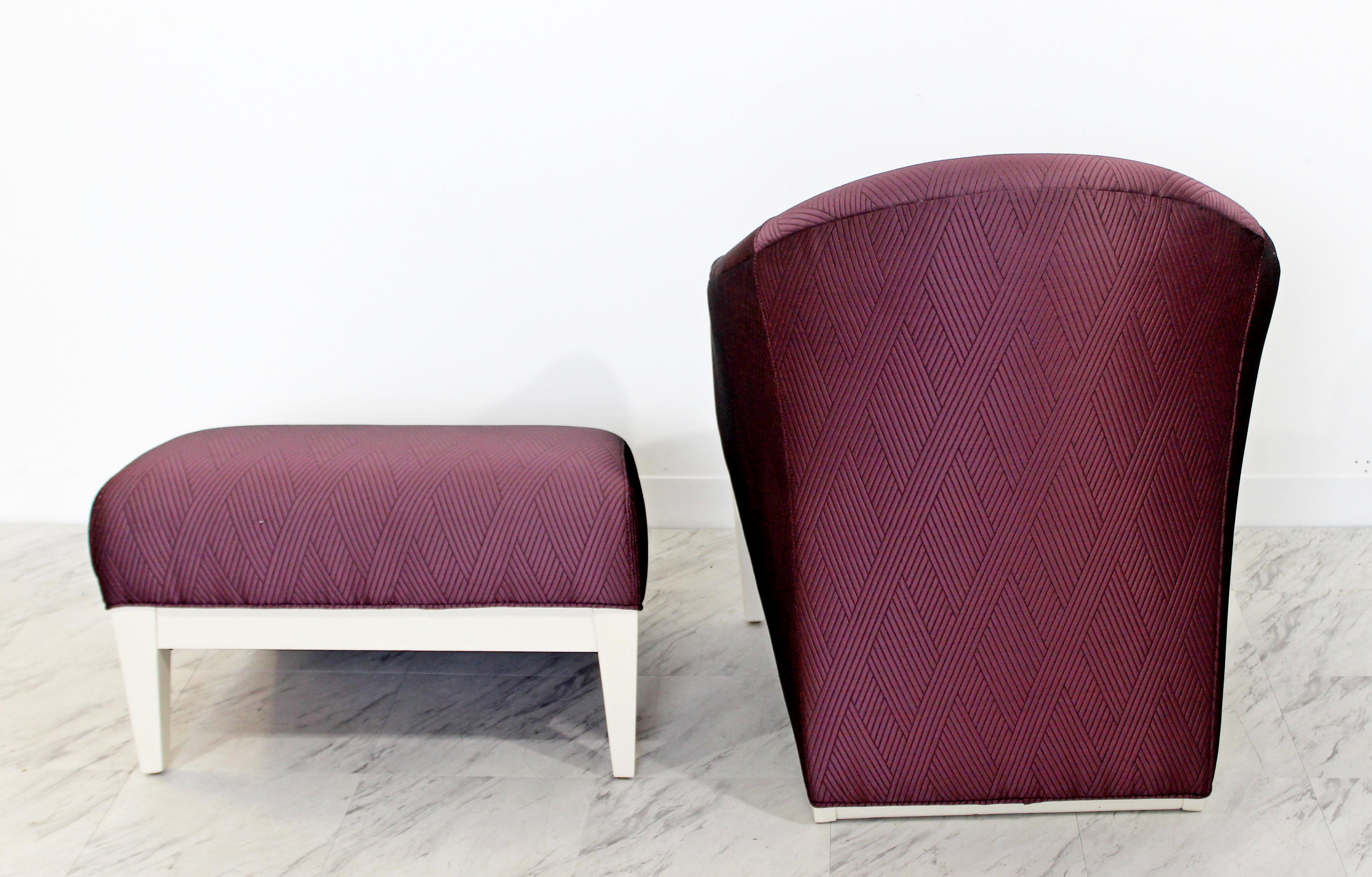 Contemporary Modern Lounge Chair & Ottoman  2